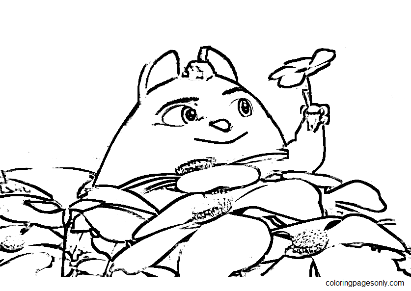 Ed in Extinct Coloring Page