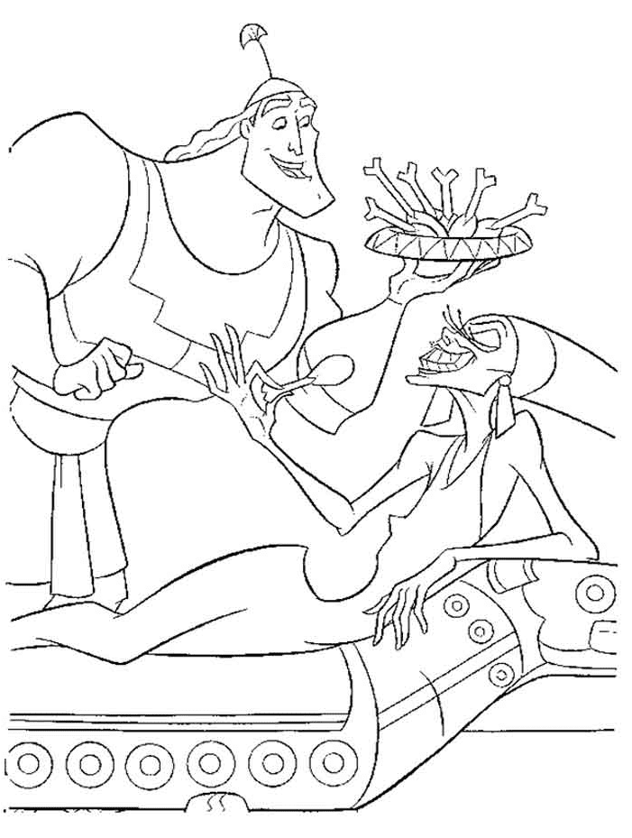 Emperor's New Groove Printable Coloring Pages