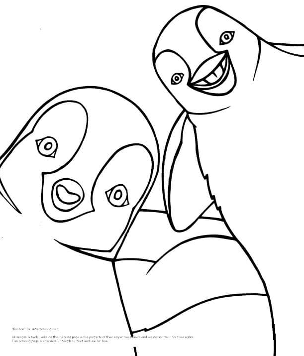 Erik and Mumble Coloring Page