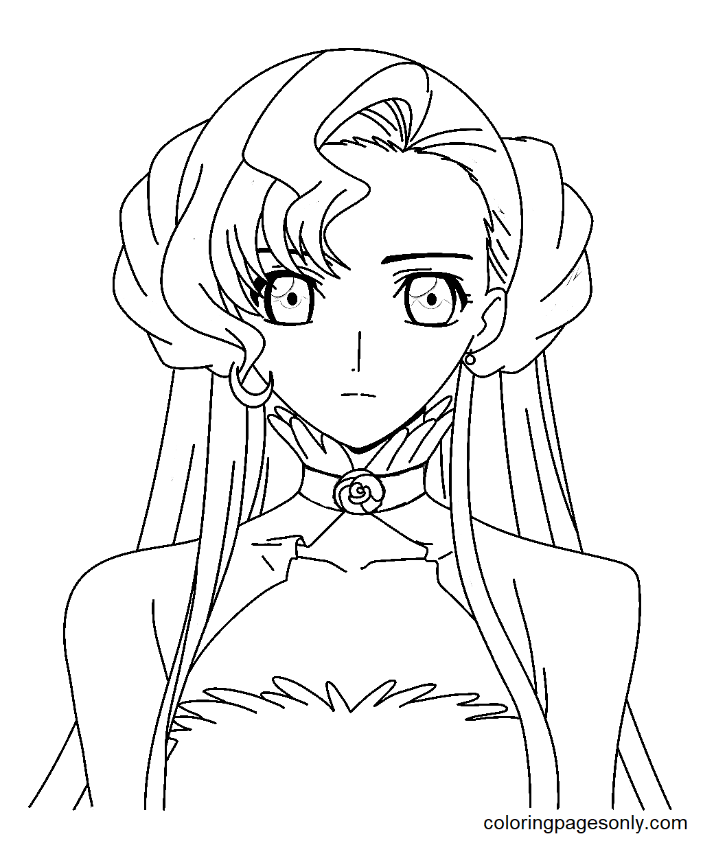 Euphemia Li Britanni from Code Geass Coloring Pages