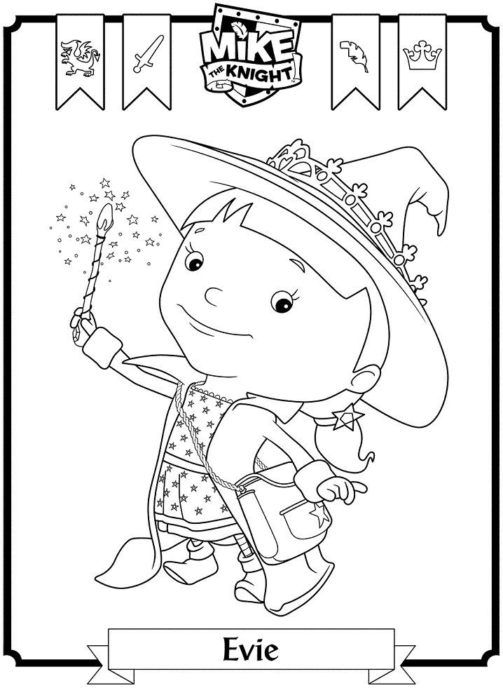 Evie Coloring Pages
