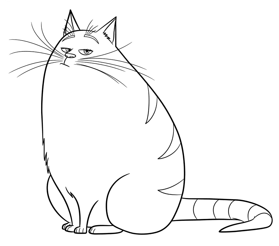 Fat Chloe Coloring Page