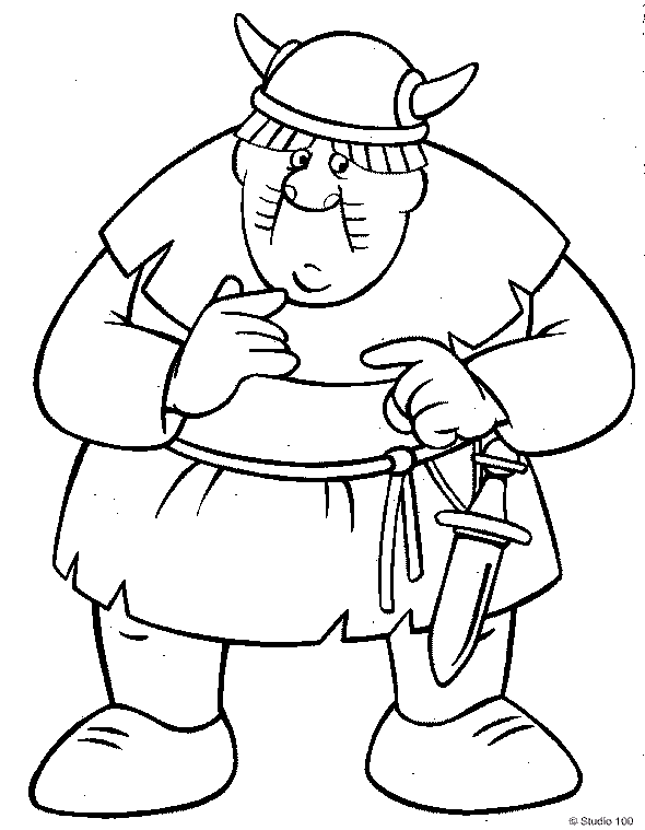 Faxe in Vicky the Viking Coloring Page