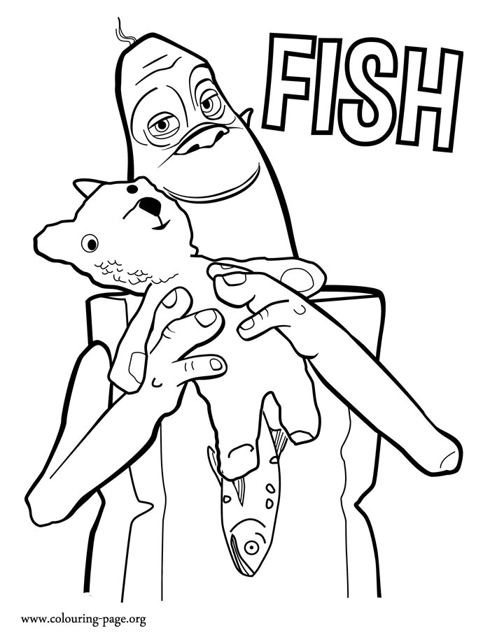 Fish – The Boxtrolls Coloring Page