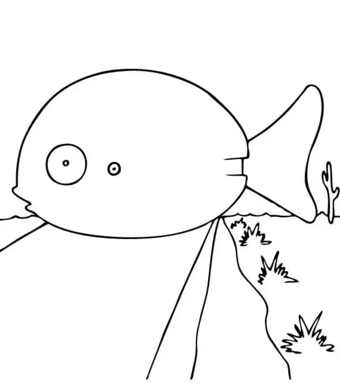 Fish from Rango Coloring Page