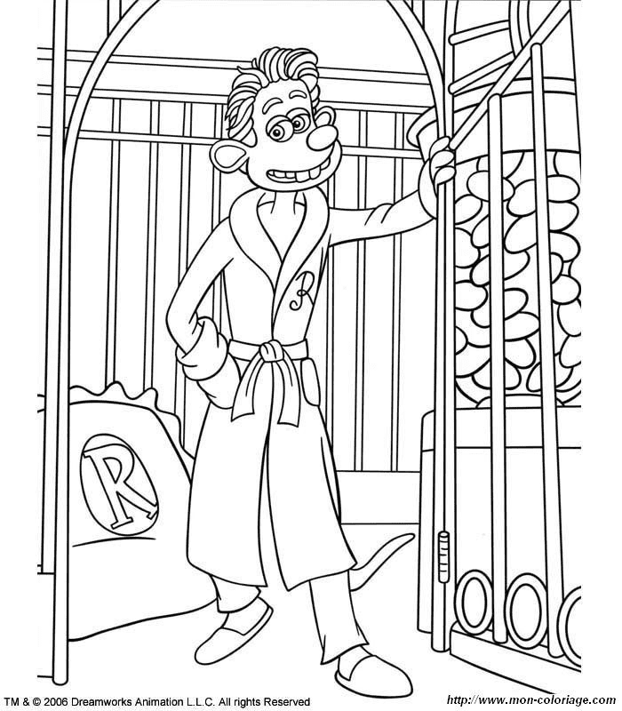 Flushed Away – Roddy Coloring Page