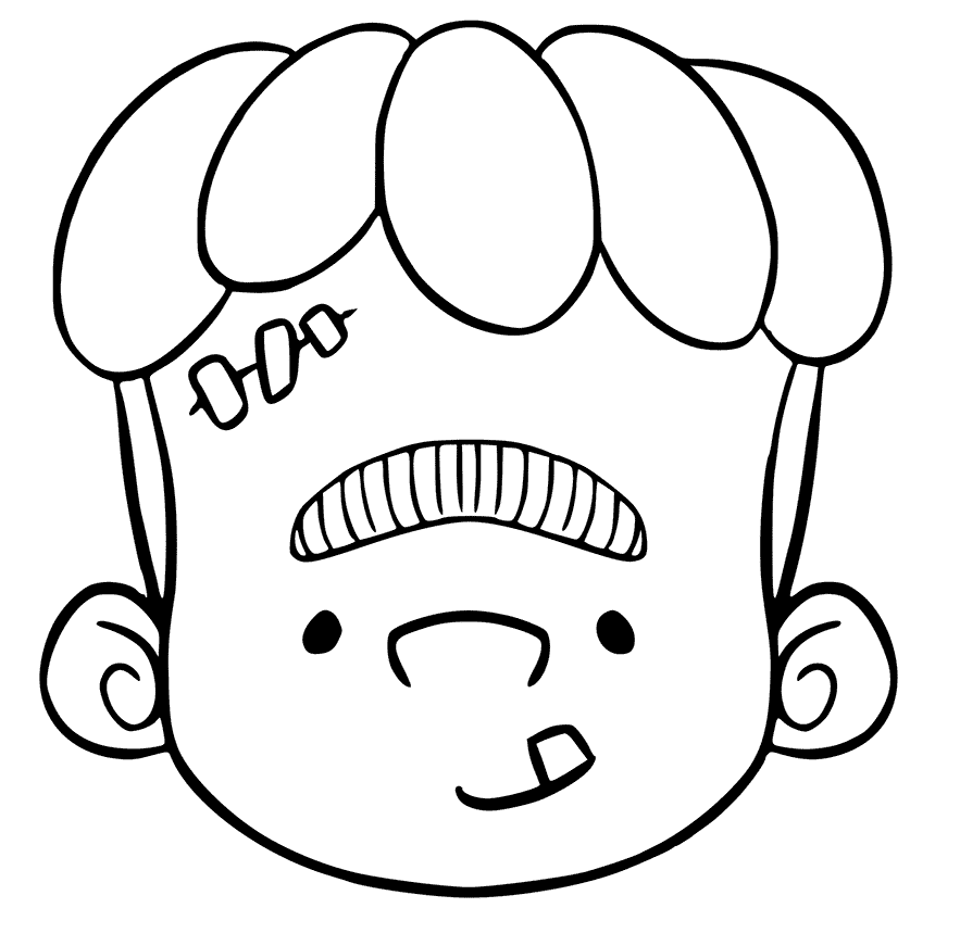Frankie from Super Monsters Coloring Page