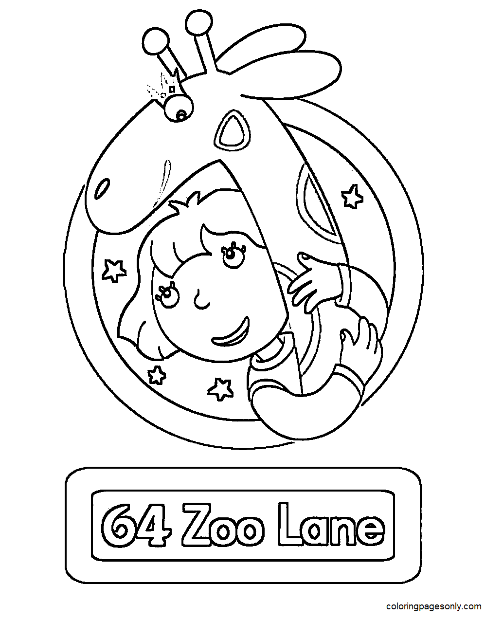 Free Printable 64 Zoo Lane Coloring Page