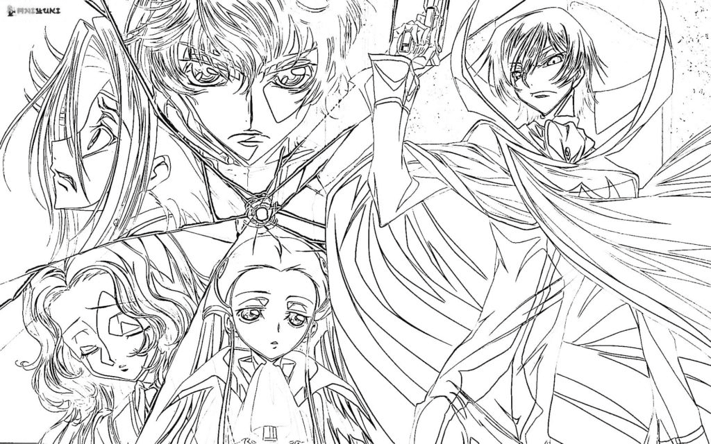 Free Printable Code Geass Coloring Page