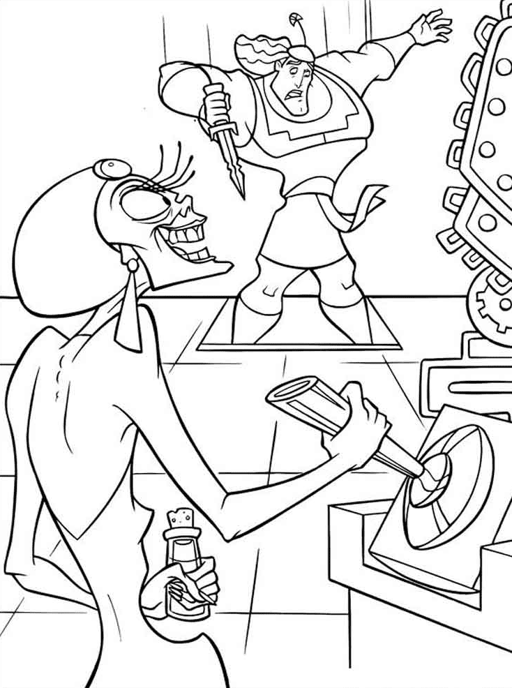 Free Printable Emperor’s New Groove Coloring Page