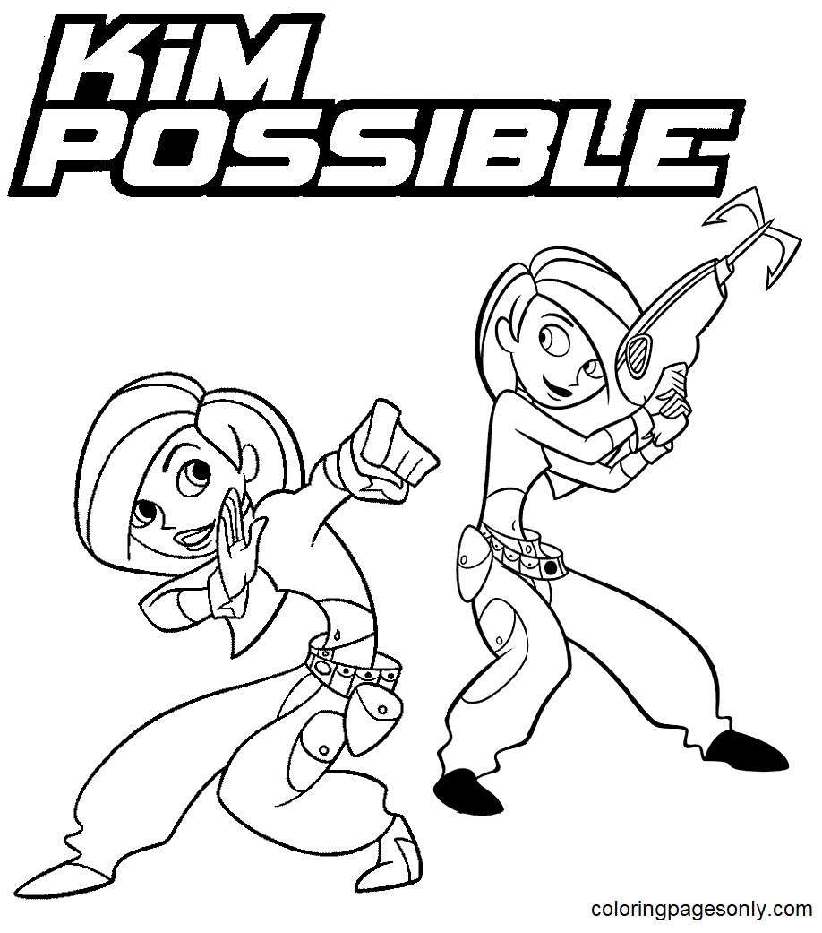 Free Printable Kim Possible Coloring Pages