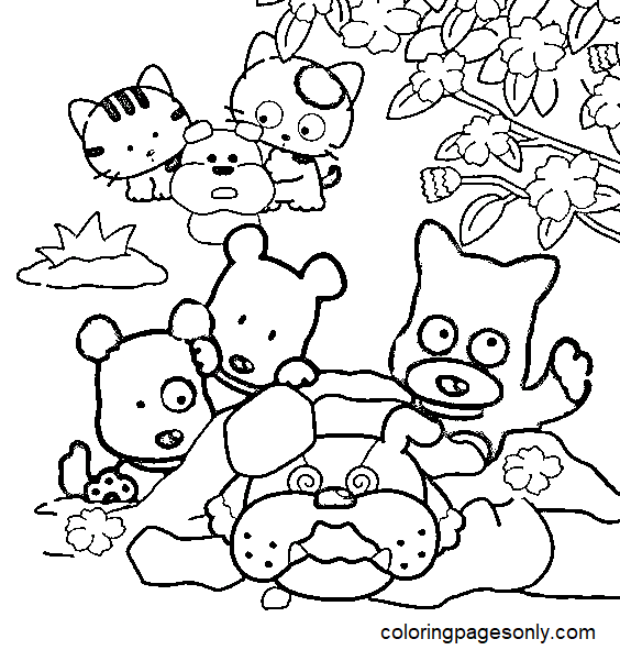 Free Tama and Friends Coloring Page