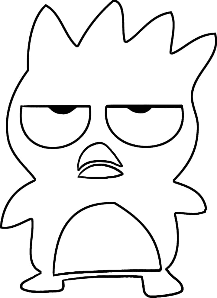 Funny Badtz Maru Coloring Pages