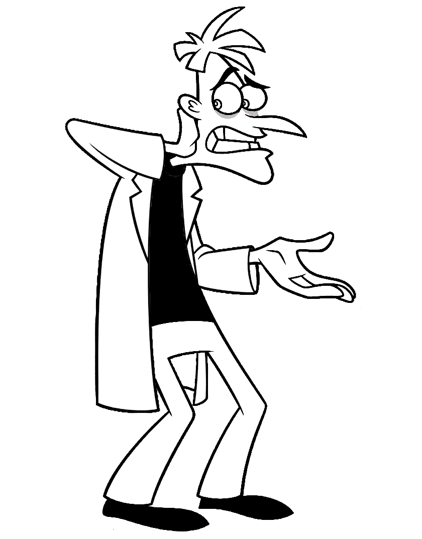 Divertido Dr. Heinz Doofenshmirtz de Phineas y Ferb