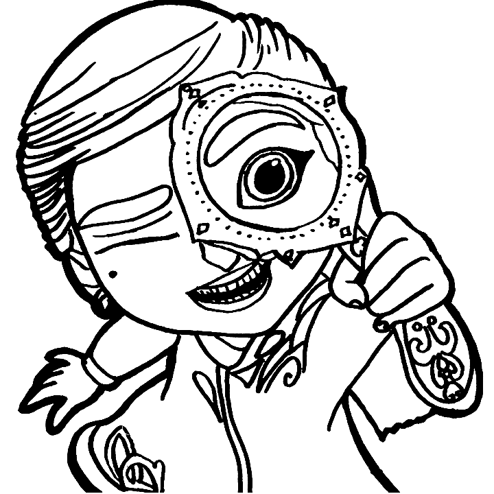Funny Mira Coloring Pages