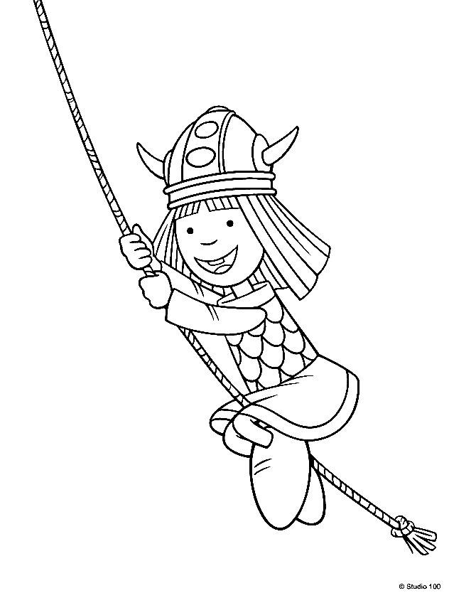 Funny Vicky Coloring Page