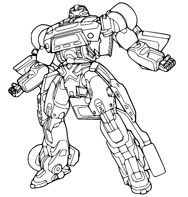 Gambar Tobot X Coloring Pages