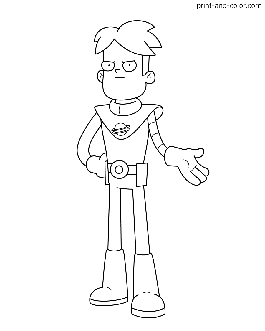 Gary Goodspeed – Final Space Coloring Page