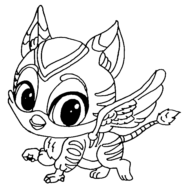 Griffy – Super Monsters Coloring Page