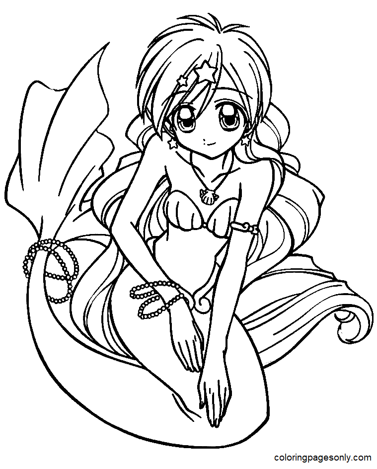 Hanon – Mermaid Melody Coloring Page