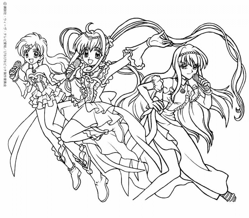 Hanon with Lucia and Rina Coloring Pages