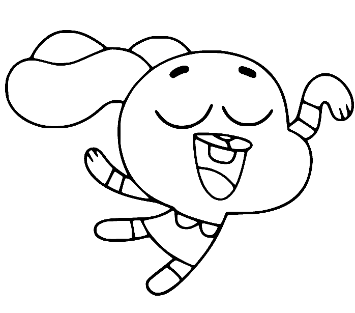Happy Anais Coloring Page