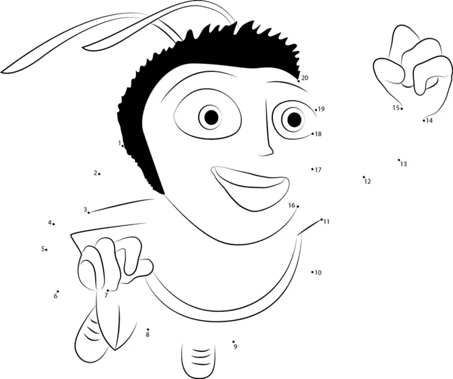 Happy Barry Coloring Page