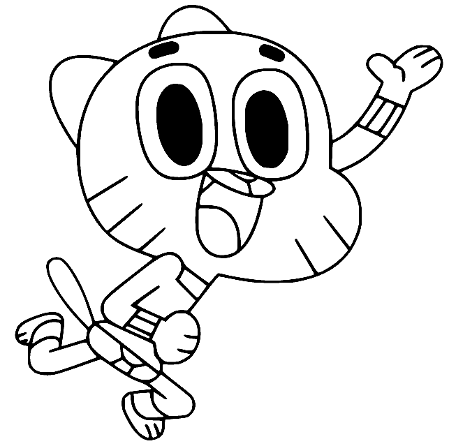 Desenho de Gumball para Colorir - Colorir.com