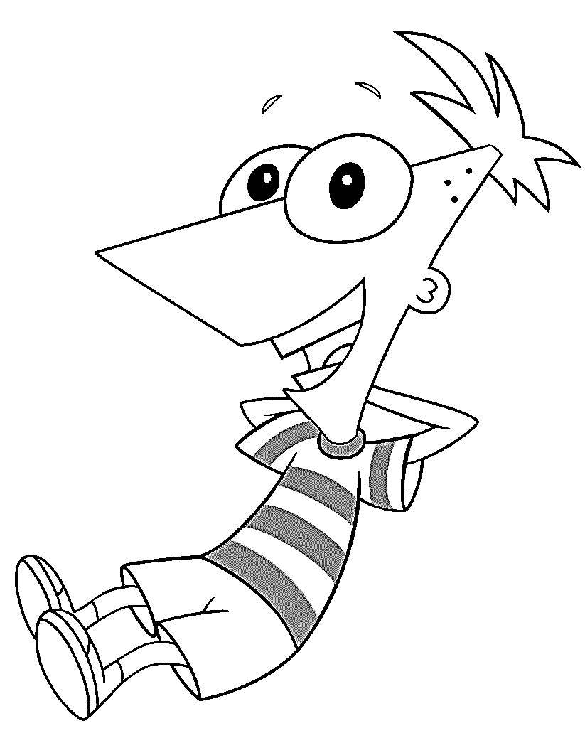 Happy Phineas from Phineas and Ferb