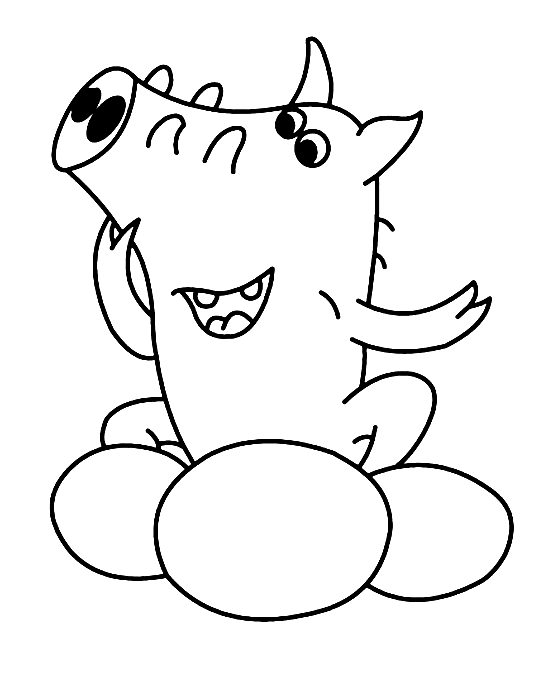 Herbert the Warthog Coloring Page