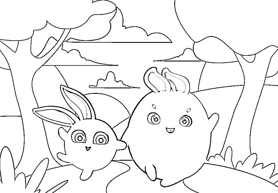 Hopper and Big Boo Coloring Page