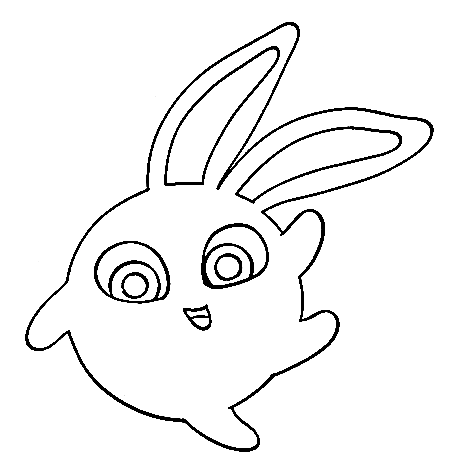 Hopper from Sunny Bunnies Coloring Page