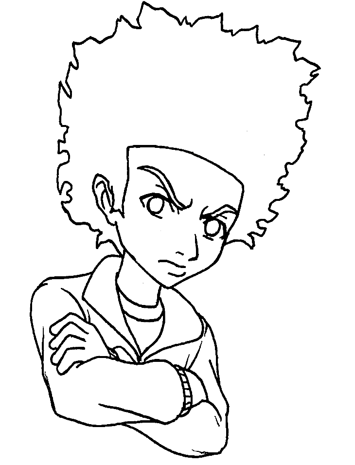 Huey Freeman – The Boondocks Coloring Pages
