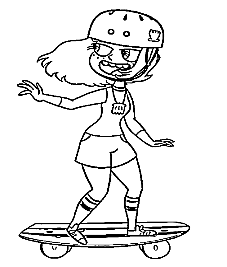 Jackie Lynn Thomas Skateboarding from Star vs. the Forces of Evil