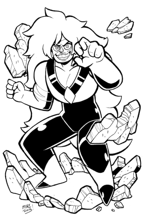 Jasper from Steven Universe Coloring Page