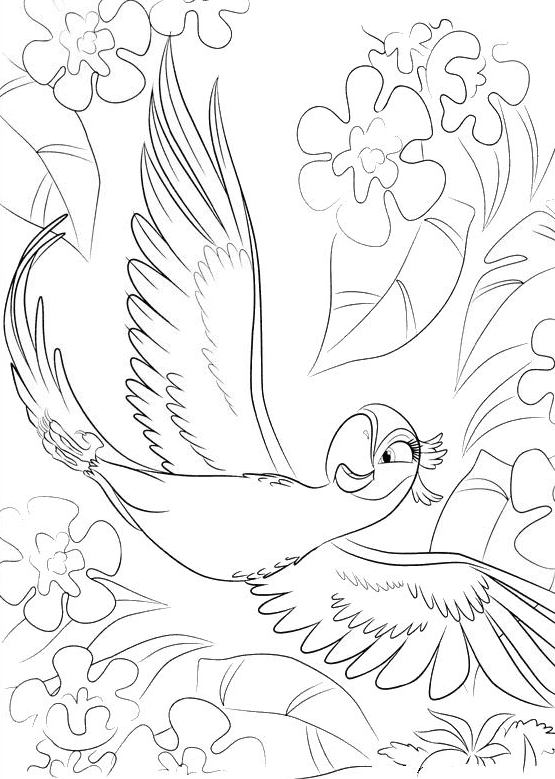 Jewel from Rio Movie Coloring Page
