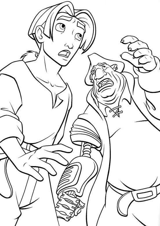 Jim and Silver Coloring Page
