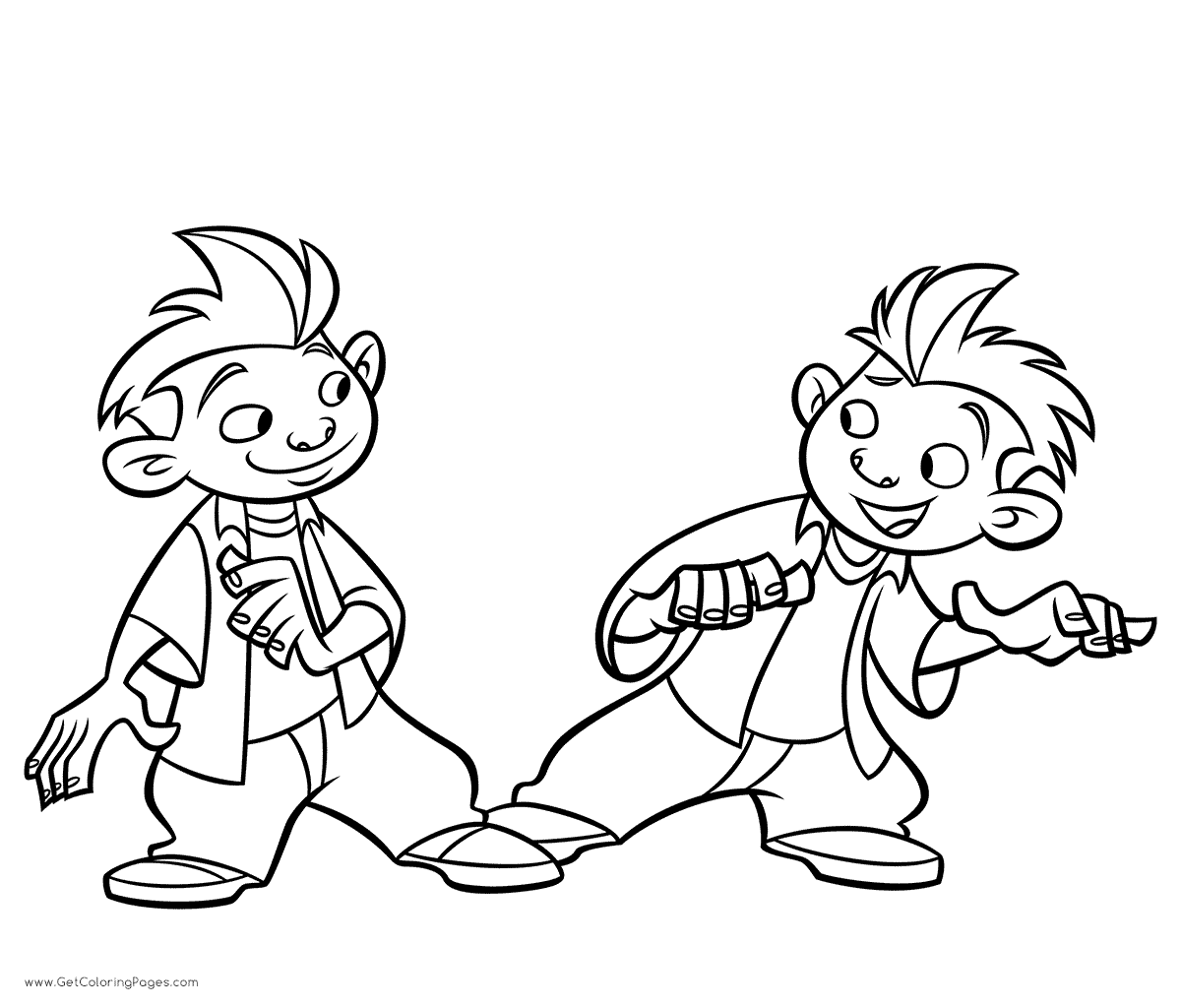 Jim and Tim Coloring Page