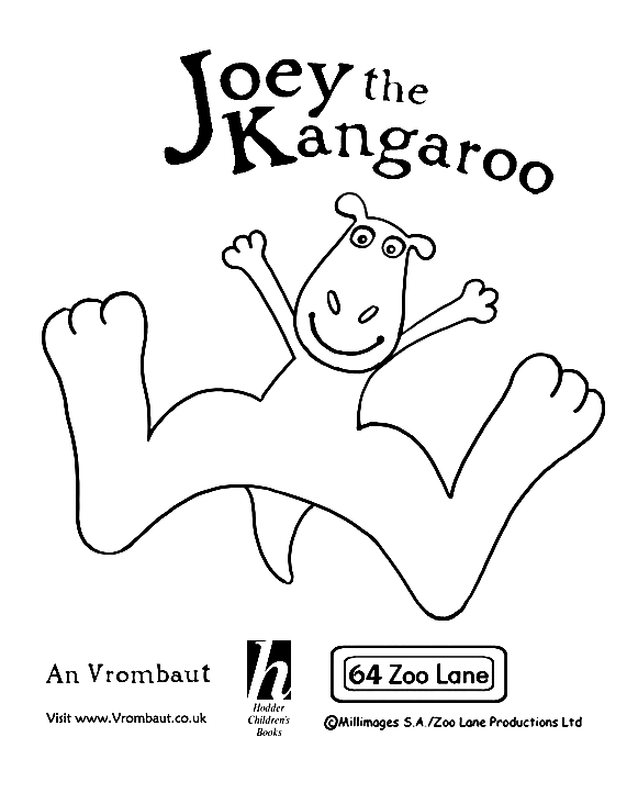 Joey the Kangaroo Coloring Page