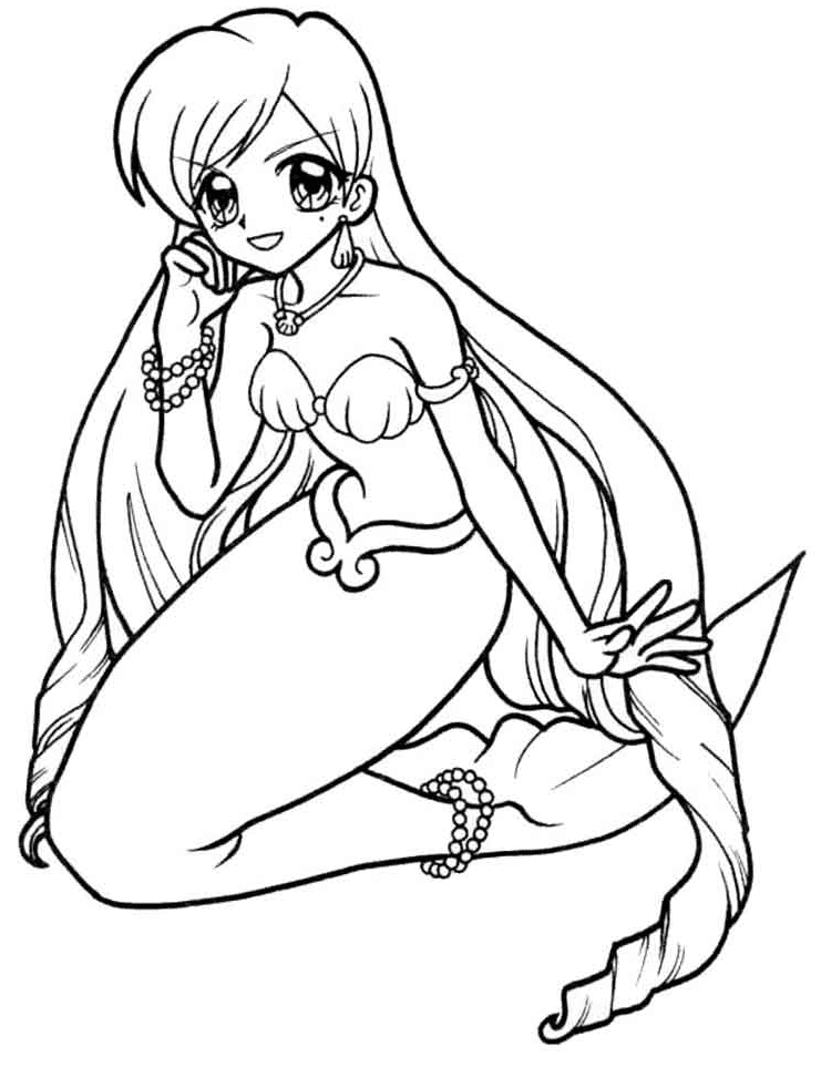 Karen from Mermaid Melody Coloring Page
