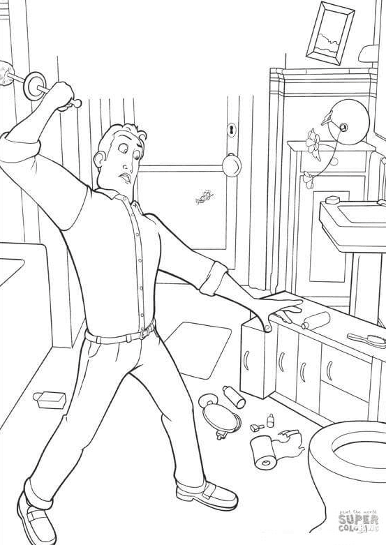 Ken is allergic to bees Coloring Page