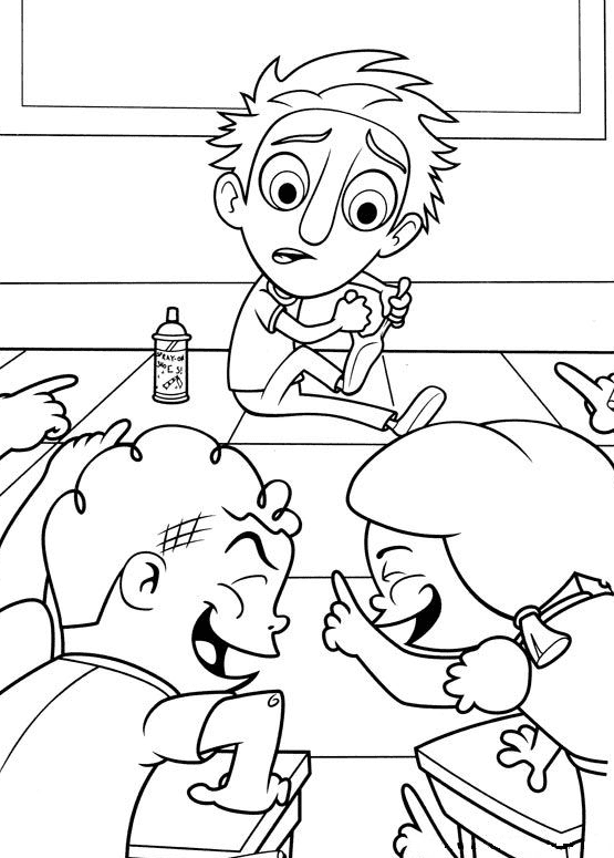 Kids are laughing Coloring Page