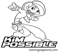 Kim Possible desenhos para colorir