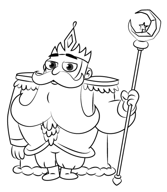 King Butterfly Coloring Pages