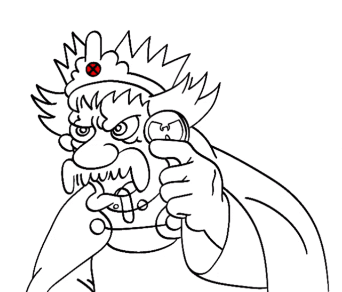 King Zog from Disenchantment Coloring Page