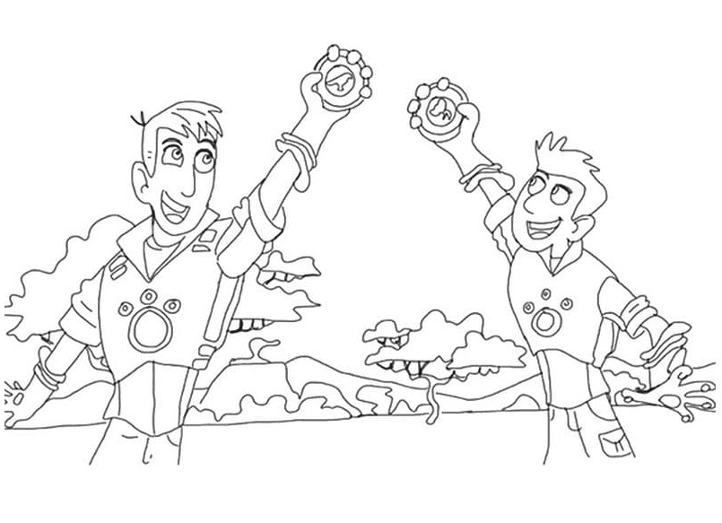 Kratts Brothers Coloring Page