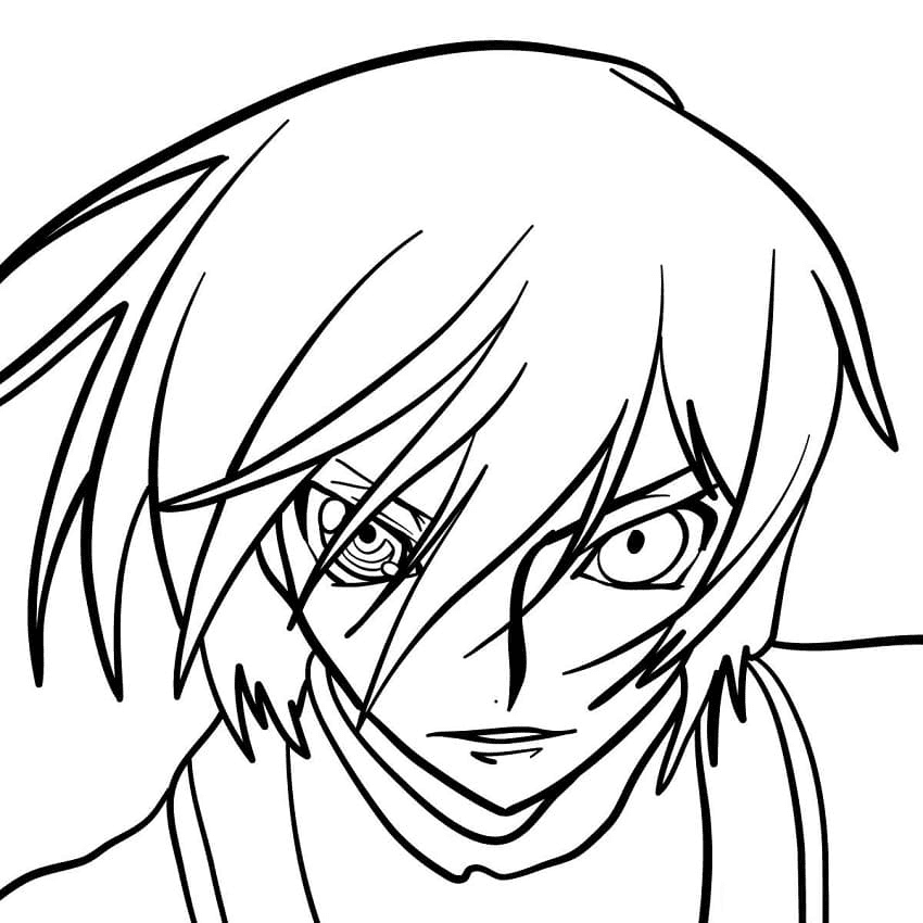Lelouch Face Coloring Page