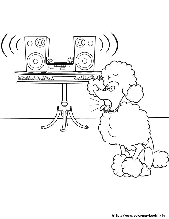 Leonard Likes Heavy Metal Music Coloring Page