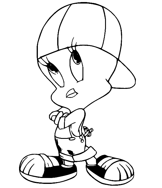 Little Boy Tweety Bird Coloring Pages