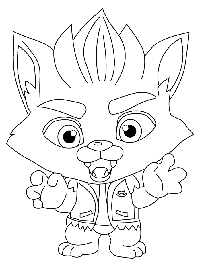 Lobo Howler Coloring Page